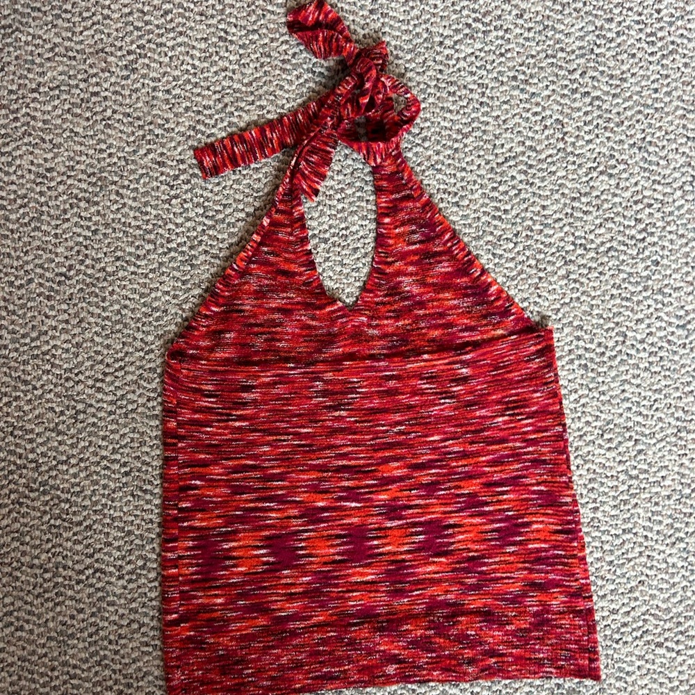 J. Crew colorful halter top